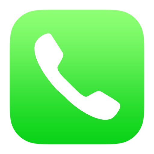Green phone icon with white handset